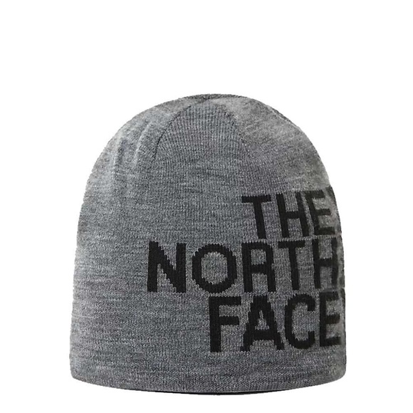 The North Face Other - NEW THE NORTH FACE HAT REVERSIBLE TNF BANNER BEANIE MEDIUM GREY HEATHER ONE SIZE